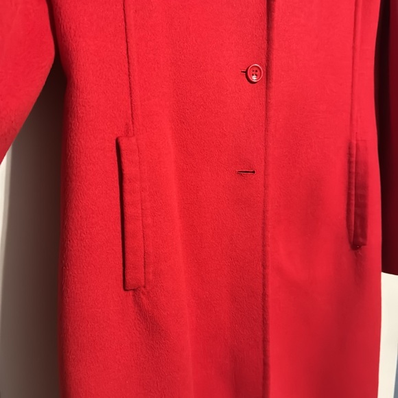 Escada Sport red long wool coat size 40 (US size 10) - Picture 5 of 6